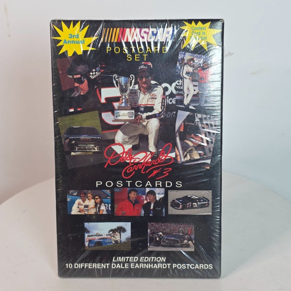 Limited Edition NASCAR Dale Earnhardt Postcard Set  3rd Annual  10 Collectible C
